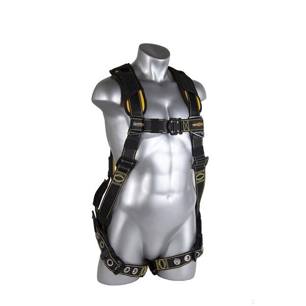 Guardian FALL PROTECTION Harness, Series: Cyclone, XL, 130 to 420 lb, Tongue Leg Strap Buckle, Quick-Connect 21043 - main